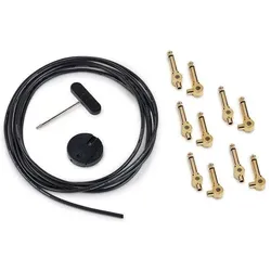 RockBoard Selfmade Patchkabel-Set Gold (3m Kabel - 10 Klinkenstecker) - Patchkabel