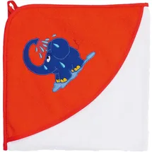 Smithy Kapuzenhandtuch Die Sendung mit dem blauen Elefanten Frottee, 100% Baumwolle (1-St), 100 x 100 cm weiß