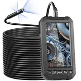 Vevor Endoskopkamera mit 15 m halbstarrem Kabel 12,7 cm Bildschirm 1080P-Inspektionskamera, 8+2 LED-Leuchten IP67 wasserdichte Schlangenkamera für Auto Sanitär (32 GB Karte)