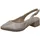 CAPRICE Slingpumps aus Leder mit Blockabsatz, Beige 40.5 EU - 40.5 EU