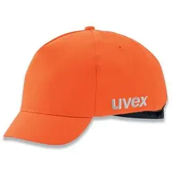 uvex u-cap sport hi-viz Anstoßkappe mit kurzem Schirm orange 52 cm - 54 cm - 9794492 - orange