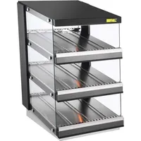 Buffalo geneigte Rutsche Speisewärmer 3 Stück Regale