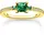 Thomas Sabo Ring Gold in gold, weiß, grün | Gr.: 56