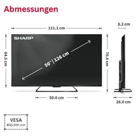 Sharp 50HR7765E 50" 4K Ultra HD QLED Smart TV