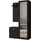 ax living Magnola Garderobenschrank 100 x 180,5 x 35 schwarz