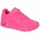 SKECHERS Uno Night Shades hot pink durabuck 38