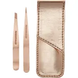 Tweezerman Petite Pinzetten-Set mit Etui Rose Gold