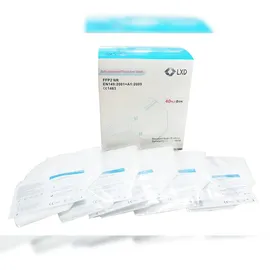 Buri 40 x Ffp2 Mundschutz weiß Feinstaubmaske