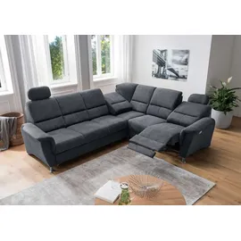 Benformato Ecksofa - Mikrofaser - mit USB-Anschluss