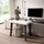 SKRAUT HOME Ausziehbarer Konsolentisch 180x90x73cm Schwarz/Weiß