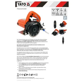 Yato Steintrennmaschine 125mm 1400 W