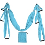 Aerial Yoga Hängematte, Aerial Yoga Swing Set mit Aufbewahrungsbeutel, Karabinerhaken, Yoga Starter Kit für alle Level, Yoga Hängematte Trapez Verlängerung, Aerial Yoga Swing Sling (Blauer See)