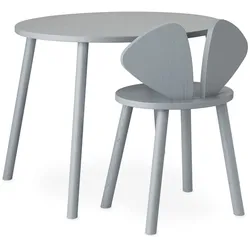 Nofred - Mouse School Set (Junior - Stuhl und Tisch), grau