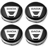 4 Stück Nabendeckel Zubehör für Dacia Duster 2018-2023 56mm, Felgendeckel Radnabendeckel Radnabenabdeckung Felgen Center Nabendeckel Wasserdicht Radnabendeckel