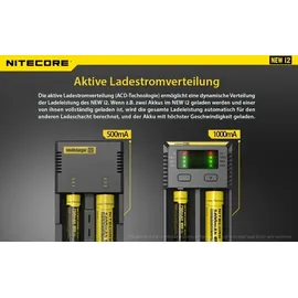 Nitecore Intellicharger New I2 Ladegerät - Black - One Size