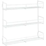 Metaltex Gewürzregal Domino 30 x 7 x 30 cm Weiß