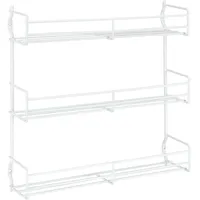 Metaltex Gewürzregal Domino 30 x 7 x 30 cm Weiß