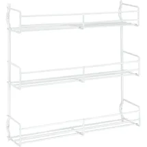 Metaltex Gewürzregal Domino 30 x 7 x 30 cm Weiß