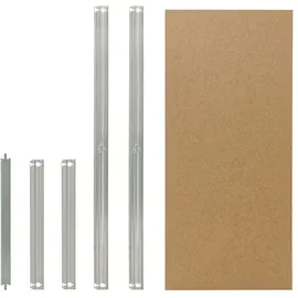 shelfplaza HOME 100x60 cm Fachboden-Set in verzinkt für HOME Schwerlastregale