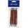 Comair 3110023 Haarbinder glatt Gummi 10 cm, 12 stücke Karte, braun