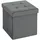 Homcom Sitzhocker mit Stauraum Klappbar 38 x 38 x 38 cm Grau