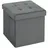 Homcom Sitzhocker mit Stauraum Klappbar 38 x 38 x 38 cm Grau
