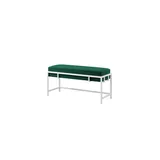 Möbel Kraft Polsterbank Grün 80 x 45 x 35 cm