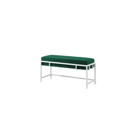 Möbel Kraft Polsterbank Grün 80 x 45 x 35 cm
