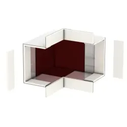 OBO 7216604 Außeneck für Wand- und Deckenmontage 70x110, St, L, reinweiß, RAL 9010