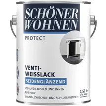Schöner Wohnen Protect Venti Weißlack seidenglänzend 2,5 l