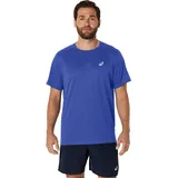Asics Laufshirt "ASICS CORE SS TOP", Herren, Gr. L, cobalt burst, Obermaterial: 100% Polyester, normal, Rundhals, Shirts Laufshirt