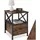 Tectake Nachtschrank Falkirk 40 x 41,5 x 55,5 cm Braun