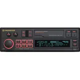 Pioneer SXT-C10PS Autoradio 1-DIN: Retro-Design mit modernster Technik, Bluetooth®, USB, AUX, RGB-Beleuchtung, 13-Band-Equalizer, Pioneer Smart Sync App