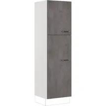 Impuls Küchen Seitenschrank Prag 60 x 205,1 x 57,6 cm Grau