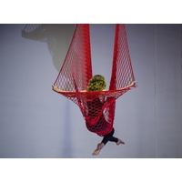 Aerial Net für Aerial Yoga, Akrobtik-Zirkus, Kinder-Hängematte – Spaß (rot)