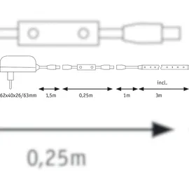Paulmann FlexLED 3D Basisset 3 m Warmweiß Leuchtschrift selber machen