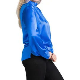 Posh Gear Seidenbluse Satinoseta Blau L