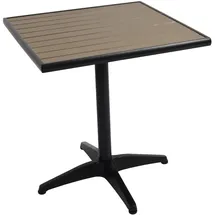 Mendler HWC-J95 Bistrotisch 70 x 70 x 74 cm Schwarz/Grau