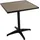 Mendler HWC-J95 Bistrotisch 70 x 70 x 74 cm Schwarz/Grau
