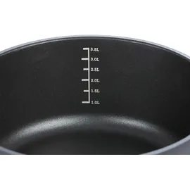 GSW SilcoGuss noir Kochtopf 24 cm rund