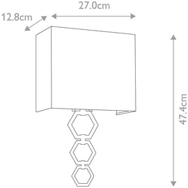 Elsteadlighting Ria Medium 1-flammige Wandleuchte - Gealtertes Messing - RIA-MEDIUM-AB