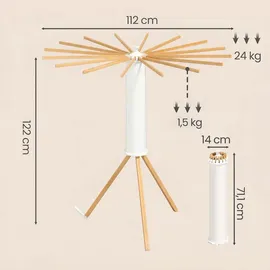 Songmics Wäscheständer 16 m Beige