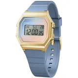 ICE-Watch Ice Digit Retro Blue Majestic - Blaue Damenuhr mit Plastikarmband - 022717