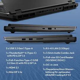 Medion Erazer Beast 16 X1 Ultimate Intel Core Ultra 9 290HX Plus 32 GB RAM 1 TB SSD RTX 5070 Ti
