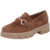 Paul Green Slipper Mokassin 1043-004, Rauleder, Braun