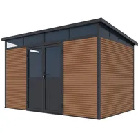 Weide Gartenhaus 3,38 x 2,18 m Braun