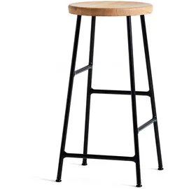 HAY Cornet Barhocker 65 cm Eiche geölt / Schwarz