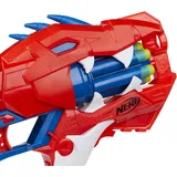 Nerf DinoSquad Raptor-Slash Blaster, 6-Dart Rotationstrommel, Schnellfeuer, 6 Darts, Velociraptor Dinosaurier Design