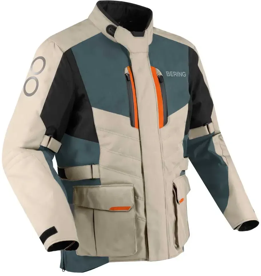 Bering Siberia Jacke - Beige / Grey / Orange - S