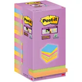 Post-it Post-it® Super Sticky Notes Carnival Haftnotizen extrastark farbsortiert, 16 Blöcke